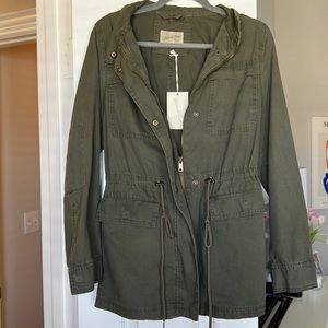 New olive  longer army esque jacket